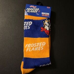 Kellogg's Frosted Flakes Blue and Orange Crew Socks
